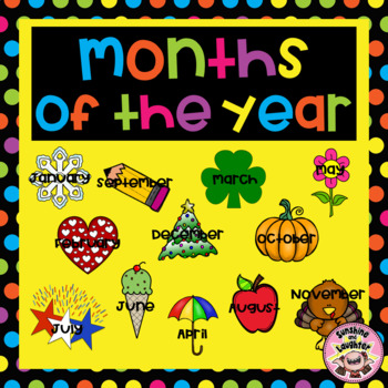 Months of the Year/Seasons by Sunshine and Laughter by Deno | TpT